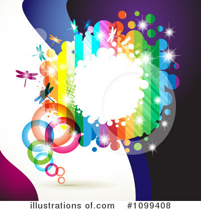 Royalty-Free (RF) Rainbow Background Clipart Illustration by merlinul - Stock Sample #1099408