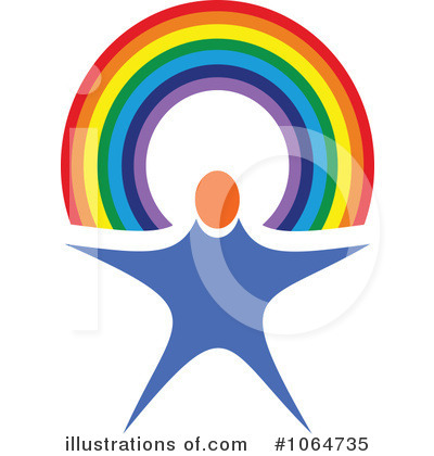 Royalty-Free (RF) Rainbow Clipart Illustration by Vector Tradition SM - Stock Sample #1064735