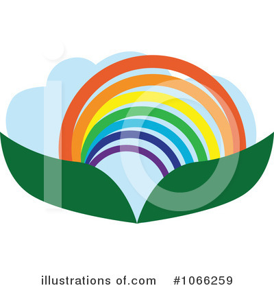 Rainbow Logo Clipart #1066259 by Vector Tradition SM
