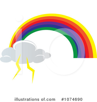 Royalty-Free (RF) Rainbow Clipart Illustration by Pams Clipart - Stock Sample #1074690