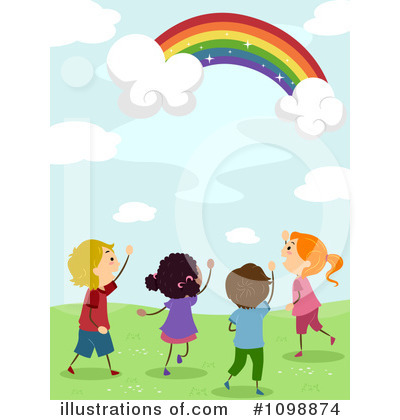 Royalty-Free (RF) Rainbow Clipart Illustration by BNP Design Studio - Stock Sample #1098874