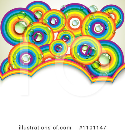 Rainbow Background Clipart #1101147 by merlinul
