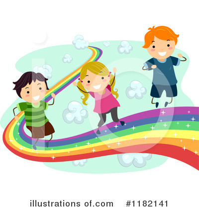 Royalty-Free (RF) Rainbow Clipart Illustration by BNP Design Studio - Stock Sample #1182141