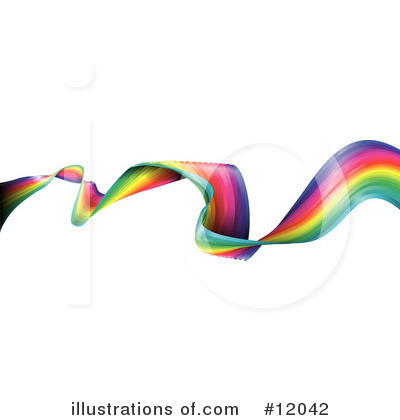 Rainbows Clipart #12042 by AtStockIllustration