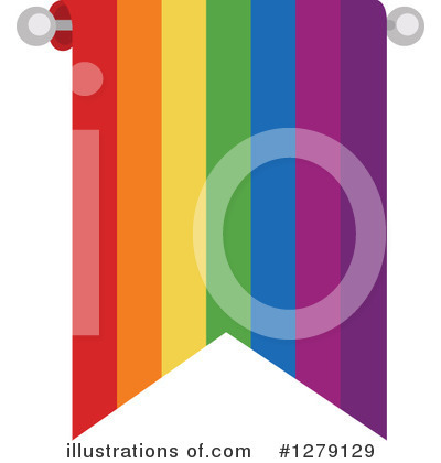 Rainbow Flag Clipart #1279129 by BNP Design Studio