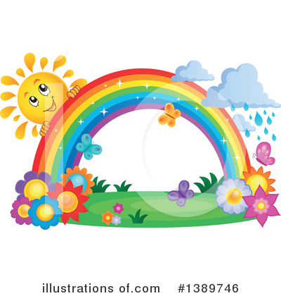 Royalty-Free (RF) Rainbow Clipart Illustration by visekart - Stock Sample #1389746