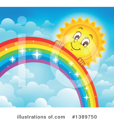 Royalty-Free (RF) Rainbow Clipart Illustration by visekart - Stock Sample #1389750