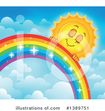 Royalty-Free (RF) Rainbow Clipart Illustration by visekart - Stock Sample #1389751