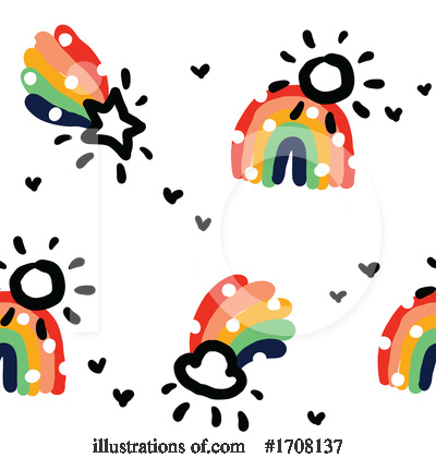 Royalty-Free (RF) Rainbow Clipart Illustration by elena - Stock Sample #1708137