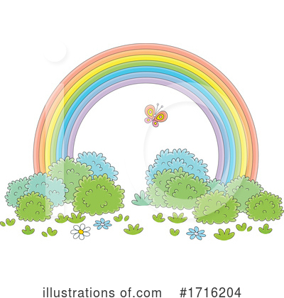 Royalty-Free (RF) Rainbow Clipart Illustration by Alex Bannykh - Stock Sample #1716204
