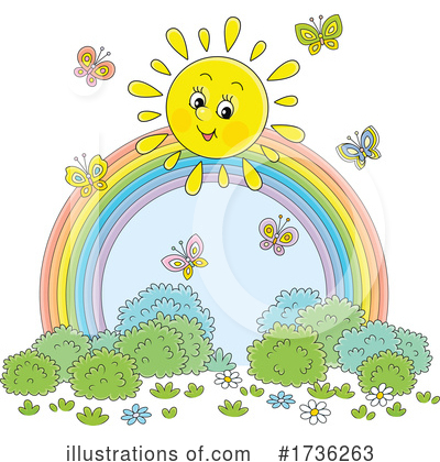 Royalty-Free (RF) Rainbow Clipart Illustration by Alex Bannykh - Stock Sample #1736263