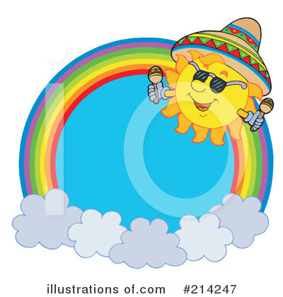 Royalty-Free (RF) Rainbow Clipart Illustration by visekart - Stock Sample #214247