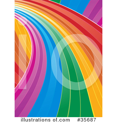 Royalty-Free (RF) Rainbow Clipart Illustration by elaineitalia - Stock Sample #35687