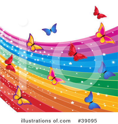 Royalty-Free (RF) Rainbow Clipart Illustration by elaineitalia - Stock Sample #39095