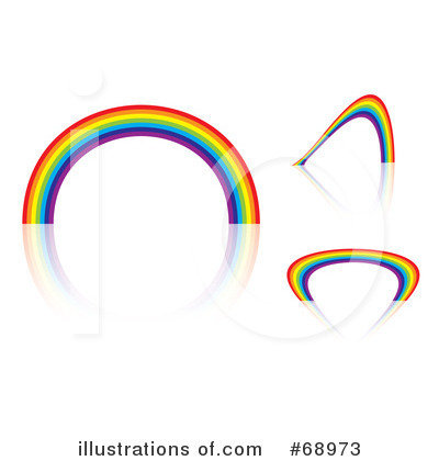 Royalty-Free (RF) Rainbow Clipart Illustration by michaeltravers - Stock Sample #68973