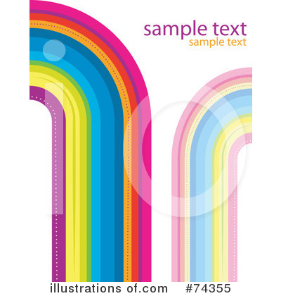 Royalty-Free (RF) Rainbow Clipart Illustration by BNP Design Studio - Stock Sample #74355