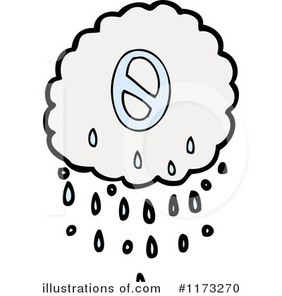 Royalty-Free (RF) Raincloud Clipart Illustration by lineartestpilot - Stock Sample #1173270