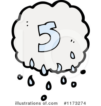 Royalty-Free (RF) Raincloud Clipart Illustration by lineartestpilot - Stock Sample #1173274