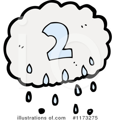 Royalty-Free (RF) Raincloud Clipart Illustration by lineartestpilot - Stock Sample #1173275