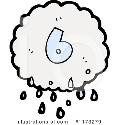 Royalty-Free (RF) Raincloud Clipart Illustration by lineartestpilot - Stock Sample #1173279