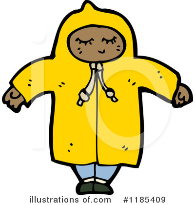 Royalty-Free (RF) Raincoat Clipart Illustration by lineartestpilot - Stock Sample #1185409