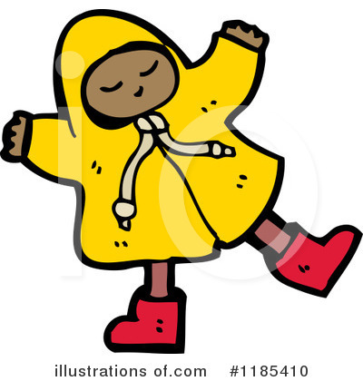 Royalty-Free (RF) Raincoat Clipart Illustration by lineartestpilot - Stock Sample #1185410