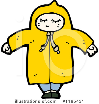 Royalty-Free (RF) Raincoat Clipart Illustration by lineartestpilot - Stock Sample #1185431