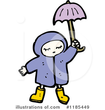 Royalty-Free (RF) Raincoat Clipart Illustration by lineartestpilot - Stock Sample #1185449