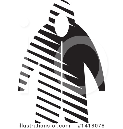 Royalty-Free (RF) Raincoat Clipart Illustration by Lal Perera - Stock Sample #1418078