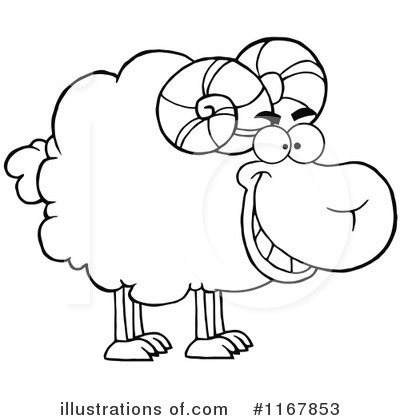 Royalty-Free (RF) Ram Clipart Illustration by Hit Toon - Stock Sample #1167853