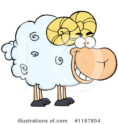 Royalty-Free (RF) Ram Clipart Illustration by Hit Toon - Stock Sample #1167854