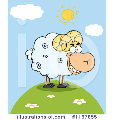 Royalty-Free (RF) Ram Clipart Illustration by Hit Toon - Stock Sample #1167855