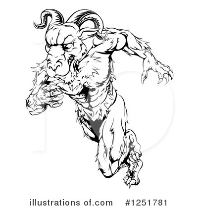 Royalty-Free (RF) Ram Clipart Illustration by AtStockIllustration - Stock Sample #1251781