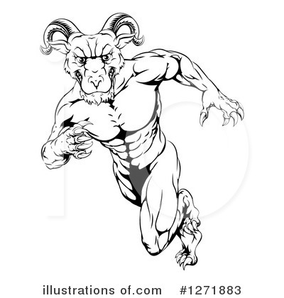 Royalty-Free (RF) Ram Clipart Illustration by AtStockIllustration - Stock Sample #1271883