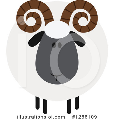 Black Sheep Clipart #1286109 by Hit Toon