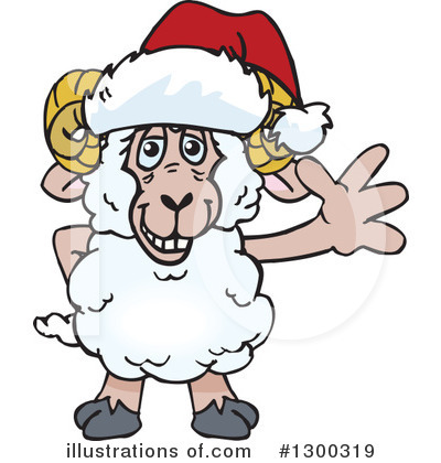 Sheep Clipart #1300319 by Dennis Holmes Designs