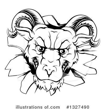 Royalty-Free (RF) Ram Clipart Illustration by AtStockIllustration - Stock Sample #1327490