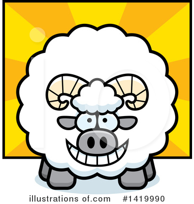 Sheep Clipart #1419990 by Cory Thoman