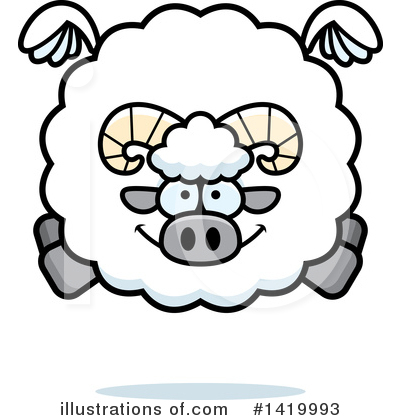 Sheep Clipart #1419993 by Cory Thoman