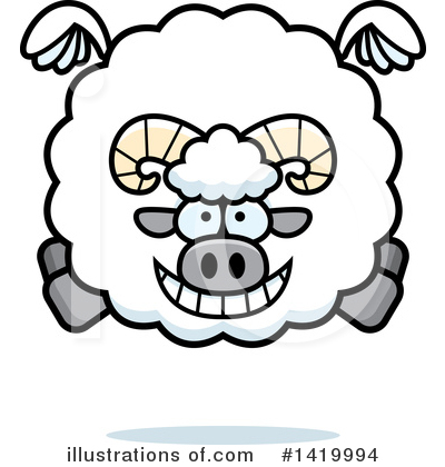 Sheep Clipart #1419994 by Cory Thoman