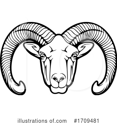 Royalty-Free (RF) Ram Clipart Illustration by Vector Tradition SM - Stock Sample #1709481
