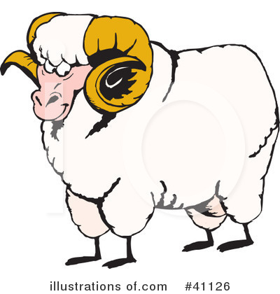 Sheep Clipart #41126 by Dennis Holmes Designs