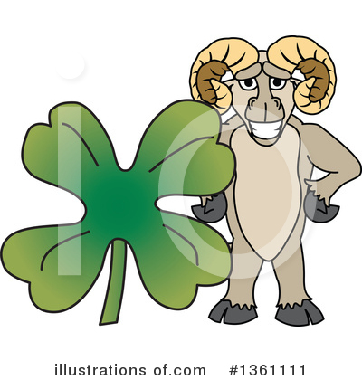 Royalty-Free (RF) Ram School Mascot Clipart Illustration by Mascot Junction - Stock Sample #1361111