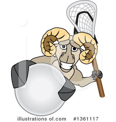 Royalty-Free (RF) Ram School Mascot Clipart Illustration by Mascot Junction - Stock Sample #1361117