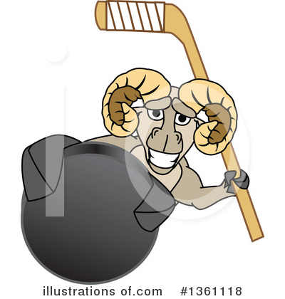 Royalty-Free (RF) Ram School Mascot Clipart Illustration by Mascot Junction - Stock Sample #1361118
