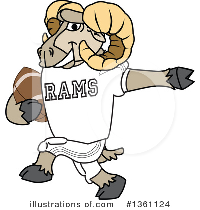 Royalty-Free (RF) Ram School Mascot Clipart Illustration by Mascot Junction - Stock Sample #1361124