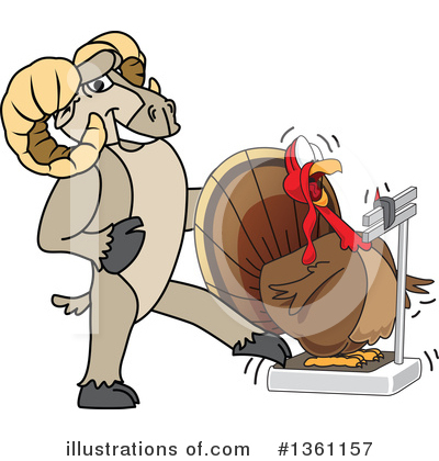 Ram School Mascot Clipart #1361157 by Mascot Junction