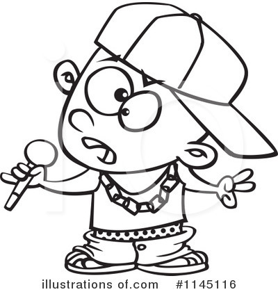 Royalty-Free (RF) Rapper Clipart Illustration by toonaday - Stock Sample #1145116