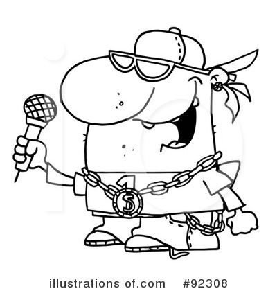 Rapper Clipart #92308 by Hit Toon