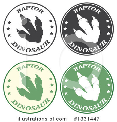 Royalty-Free (RF) Raptor Clipart Illustration by Hit Toon - Stock Sample #1331447